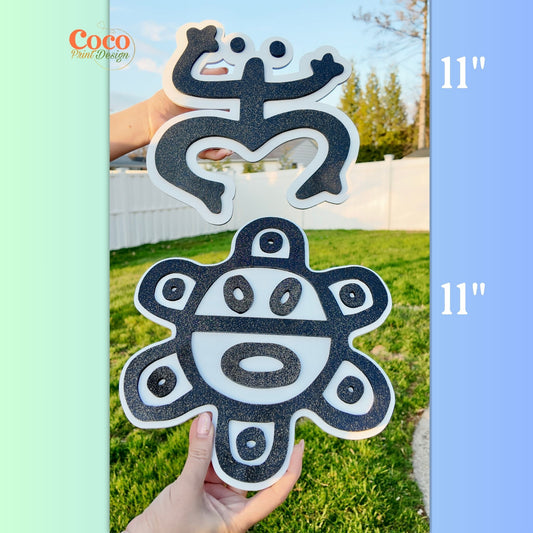 Coquí & Taíno Wooden Wall Art